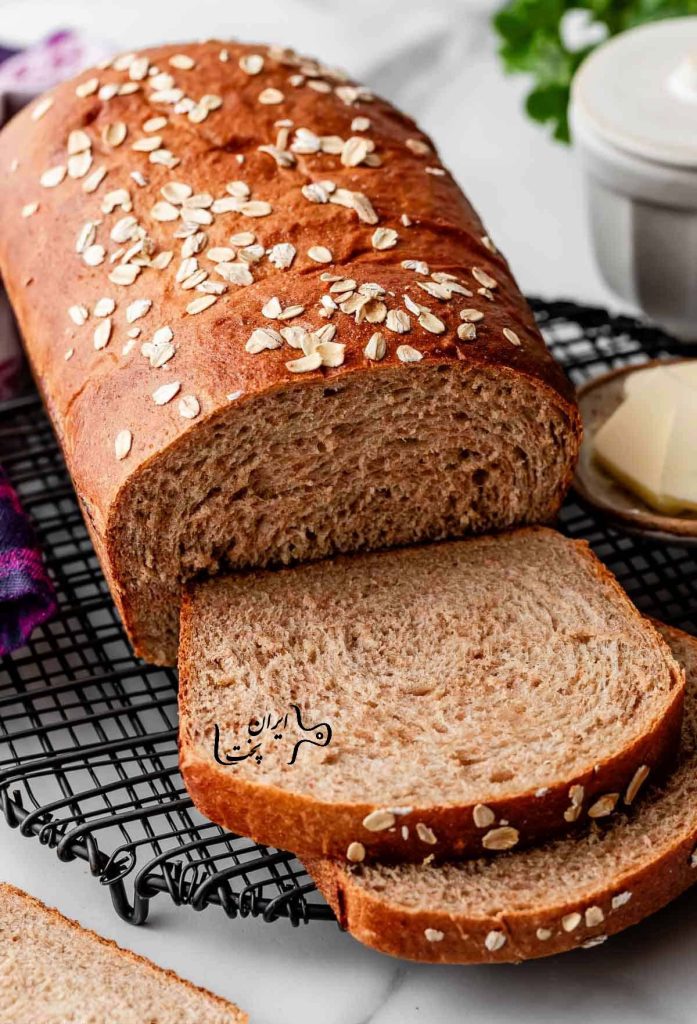 نان تست با آرد گندم کامل - ایران پخت