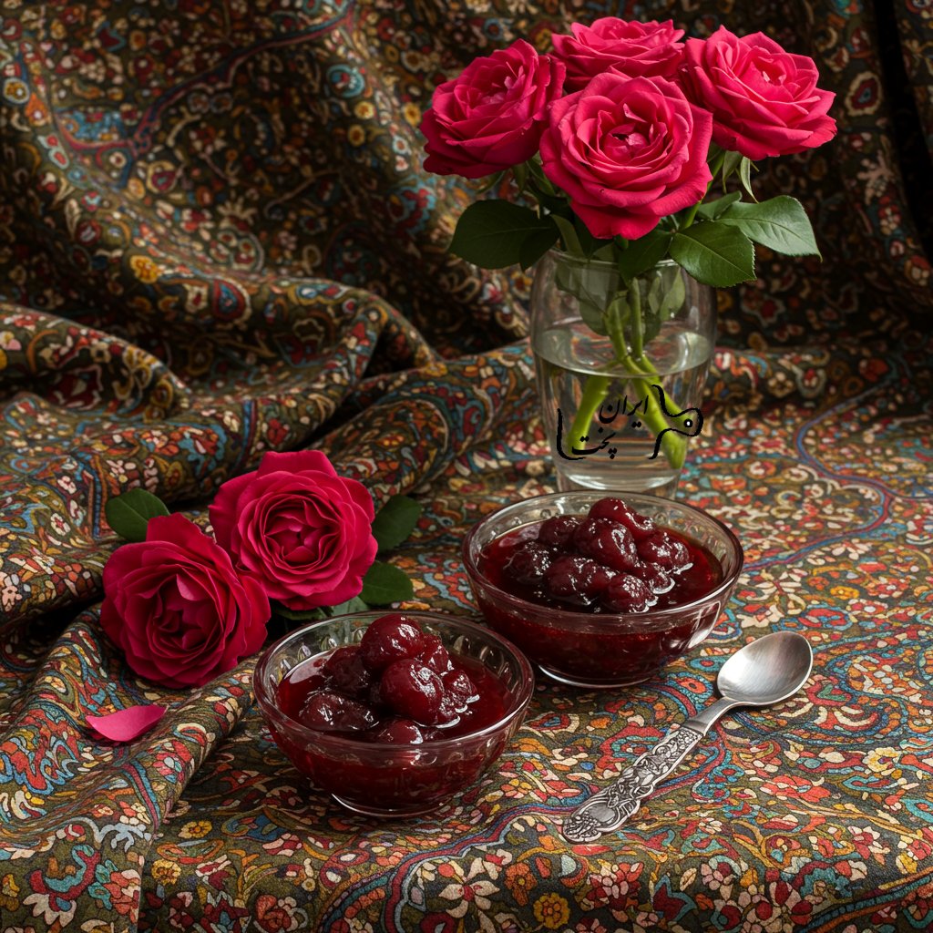 طرز تهیه مربای آلبالو فوری