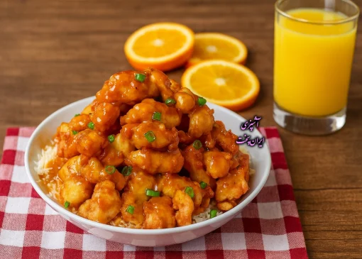 طرز تهیه مرغ پرتقالی ژاپنی با فیلم