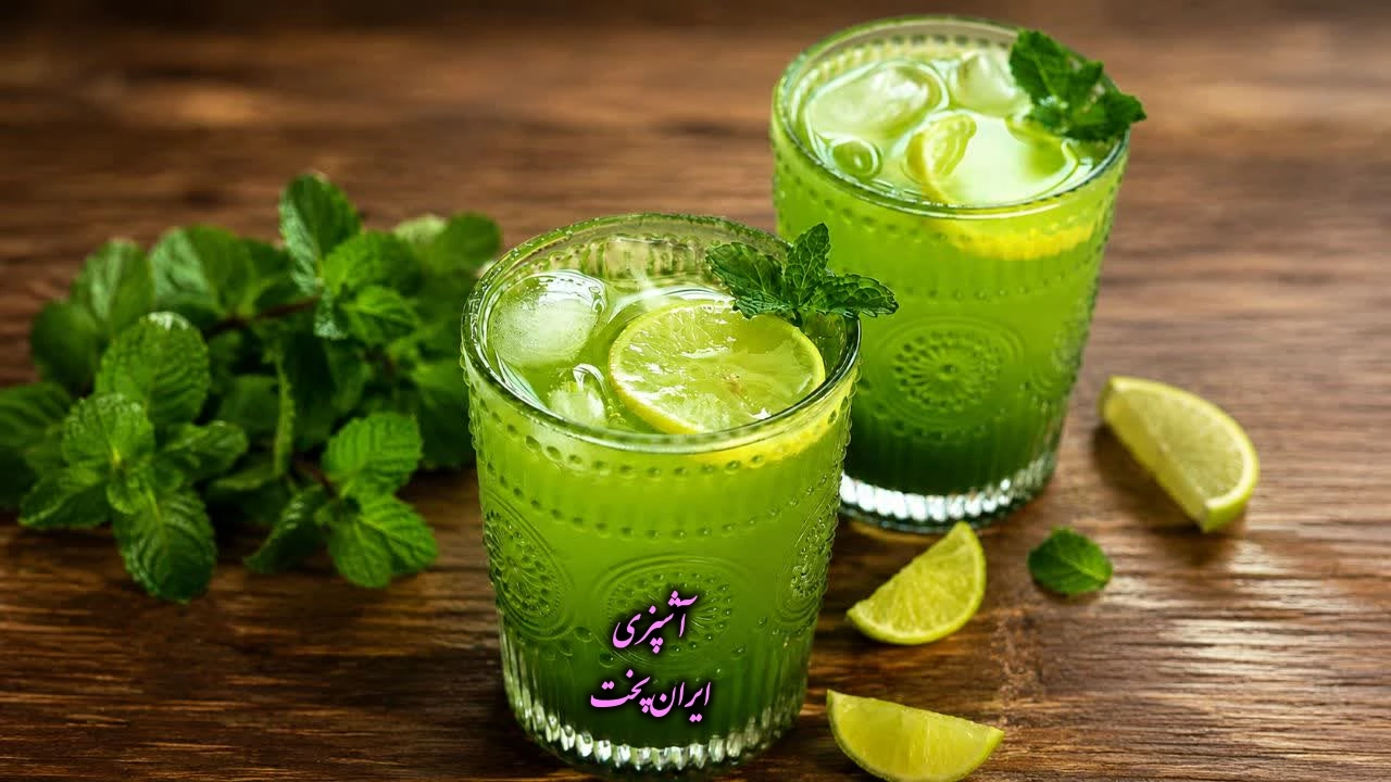 طرز تهیه شربت نعنا با نعناع تازه