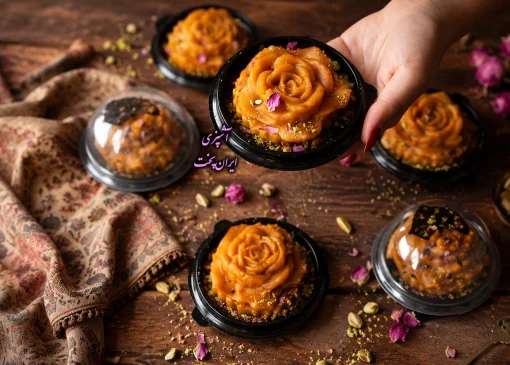 طرز تهیه حلوا زعفرانی مجلسی