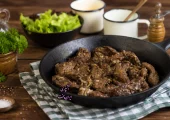 طرز تهیه جگر مرغ سرخ شده
