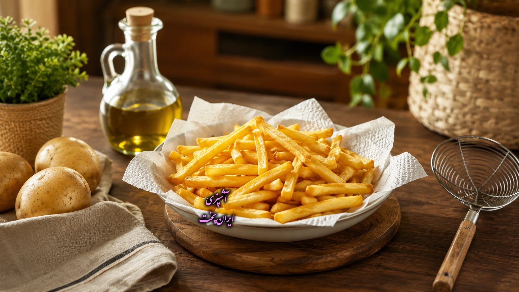 چیکار کنیم سیب زمینی روغن جذب نکنه