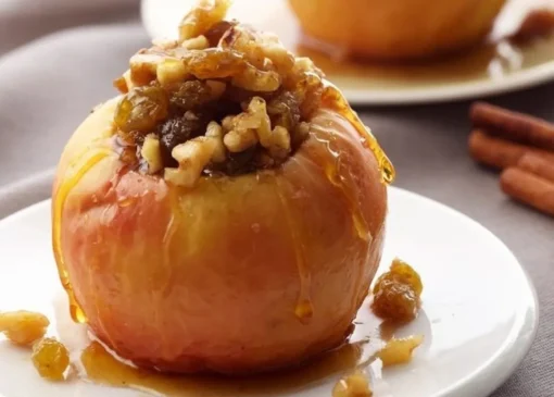طرز تهیه دسر سیب شکم پر لذیذ و دلچسب