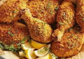 طرز تهیه مرغ سوخاری آسان و سریع (فیلم)