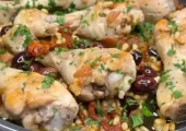 طرز تهیه خوراک مرغ مدیترانه‌ای توسط یک آشپز ایتالیایی