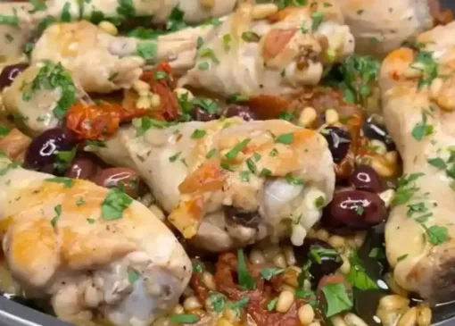 طرز تهیه خوراک مرغ مدیترانه‌ای توسط یک آشپز ایتالیایی