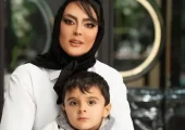 نگاهی به ویلای باصفا و دلباز شهربانو منصوریان با استخر روباز و یک شناگر حرفه‌ای/ زیبا و حال خوب کن+فیلم