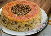 طرز تهیه متفاوت‌ترین پلو مخلوطی که خوردید؟! ترکیب نخود فرنگی و مرغ