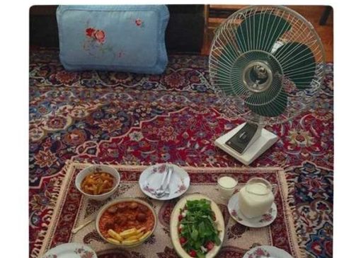 خلاقیت خنده دار پدر ایرانی برای فرار از گرمای خانه اش حماسه آفرید+عکس/هنر نزد ایرانیان است و بس🤣