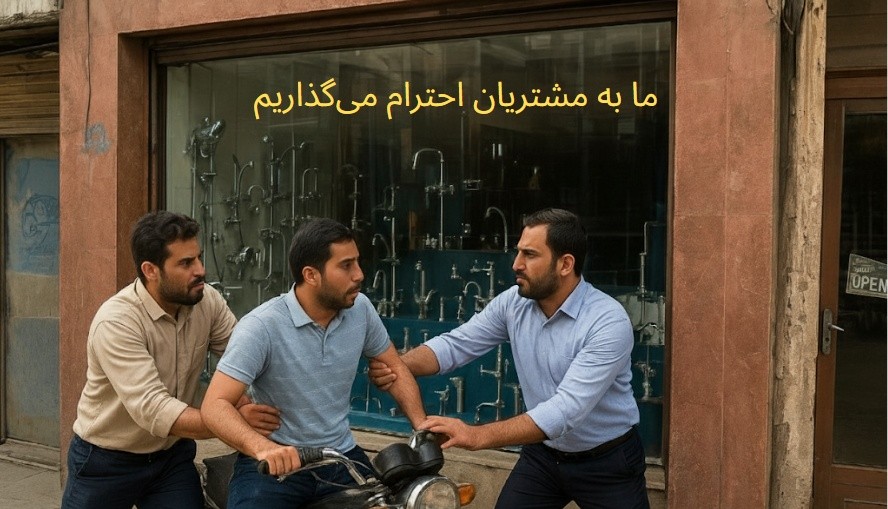 خلاقیت مشاغل؛ روش خندهدار کاسب تبریزی برای پیدا کردن مشتری در روزهایی که بازار کساد است+ویدیو/ وقتی نبود مشتری خیلی بهت فشار میاره😂