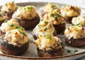 طرز تهیه پیش‌ غذای گیاهی با قارچ