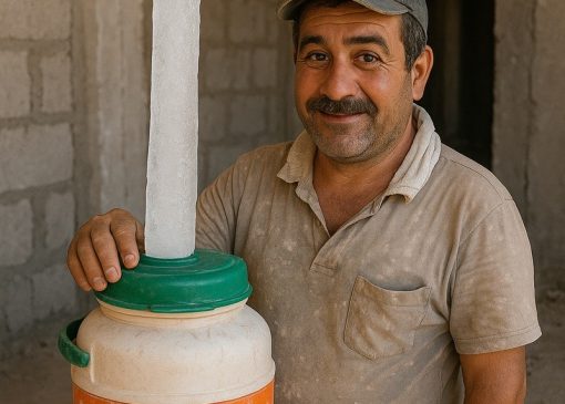 خلاقیت مشاغل: ابتکار خنده‌دار و منحصربفرد گچ‌کار تشنه برای جا دادن یخ بزرگ داخل کلمن آب+عکس/ کار نشد نداره به معنای واقعی😂