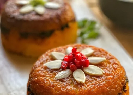 طرز تهیه ته چین اسفناج با گوشت