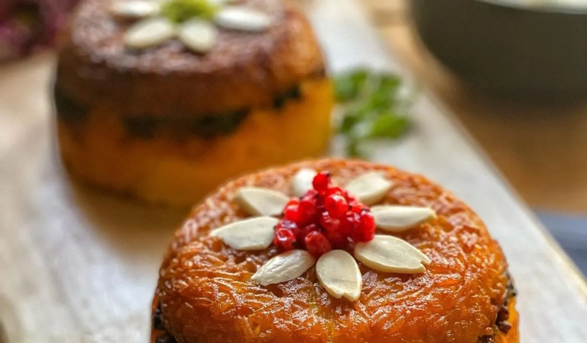 طرز تهیه ته چین اسفناج با گوشت
