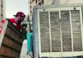 خلاقیت خنده دار جوان ایرانی برای راه اندازی کولر به کمک موتور هوندا در زمان قطعی برق حماسه آفرید/ هنر نزد ایرانیان است و بس