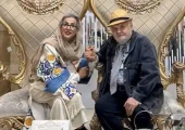 فیلم / نگاهی به چیدمان خانه شاهانه و مجلل «اکبر عبدی» کمدین محبوب و همسرش/ از مبلمان سلطنتی و مدرن تا چراغ های سنتی و کتابخانه پر از کتاب
