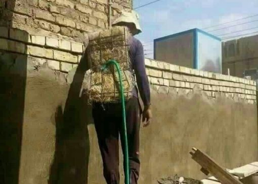 خلاقیت خنده دار اوستا بنایِ مراغه ای برای ساختن خونه رویاهاش با نمای ماشین بنز آخرین سیستم / امکانات 0 استعداد 100