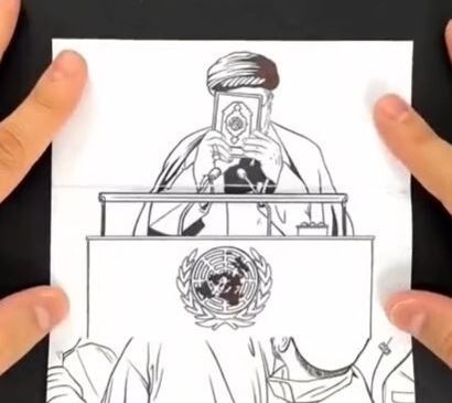 خلاقیت خیره‌کننده هنرمند ایرانی در نقاشی کردن دوران 3 ساله ریاست‌جمهوری شهید رئیسی که با تا کردن کاغذ فصل جدیدی آغاز می‌شود+ویدیو/ این 60 ثانیه رو از دست ندید