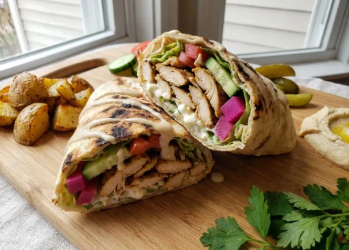 طرز تهیه شاورما فست‌فودی خوشمزه و آبدار در خانه