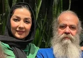 عکس ها / نگاهی به چیدمان خانه شاهانه دوبلکس سارا صوفیانی و شوهر سن بالایش/ از نرده حفاظ های طلایی مارپیچ تا مبلمان خوشرنگ ، بوفه های پر از کریستال و میز تلویزیون لوکس